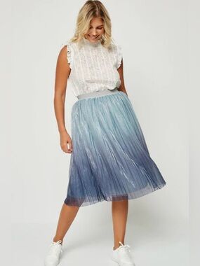 Unique Vintage ombré blue skirt
